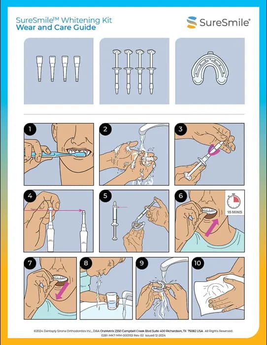 2025 SureSmile Whitening Kit WearCare