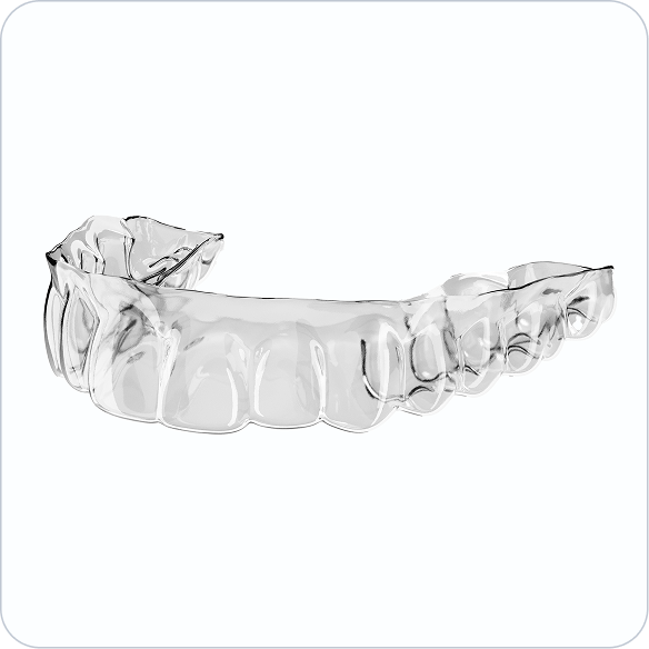 Illustration of clear aligners